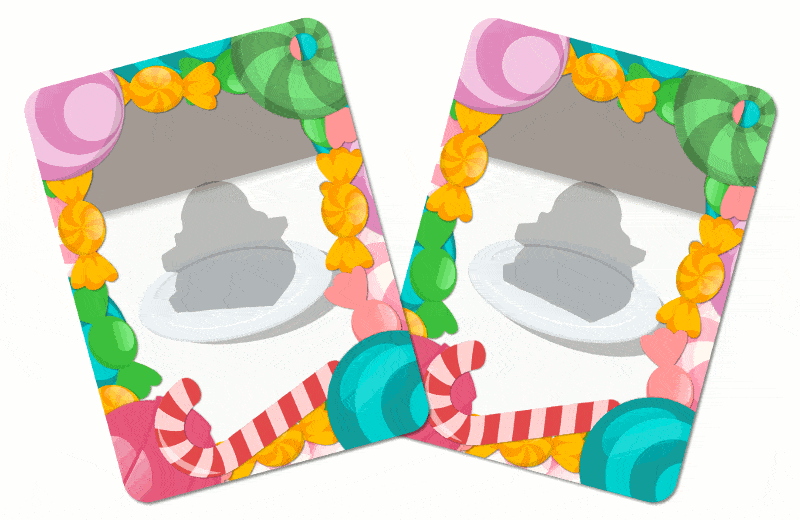 Examples of the cake cards